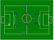 The 4-4-2 diamond formation.